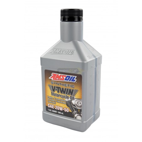 Olej do motocykla AMSOIL 20W50 Synthetic Motorcycle Oil (MCV) 0.946L
