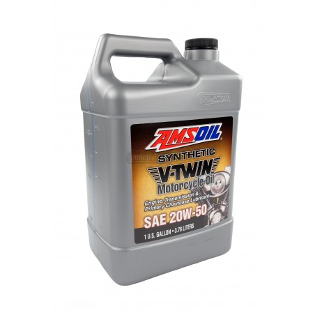 Olej do motocykla AMSOIL 20W50 Synthetic Motorcycle Oil (MCV) 3,784L