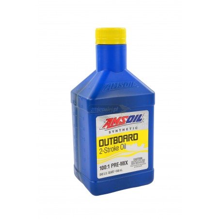 Olej do łodzi AMSOIL SABERR Outboard 100:1 Synthetic 2-Stroke Oil (ATO) 0.946L
