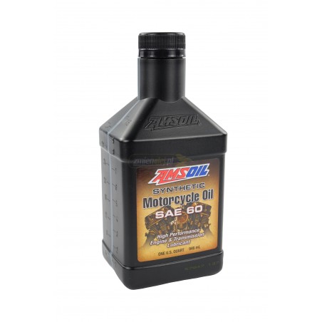 Olej motocyklowy AMSOIL SAE 60 Synthetic Motorcycle Oil (MCS) 0.946L