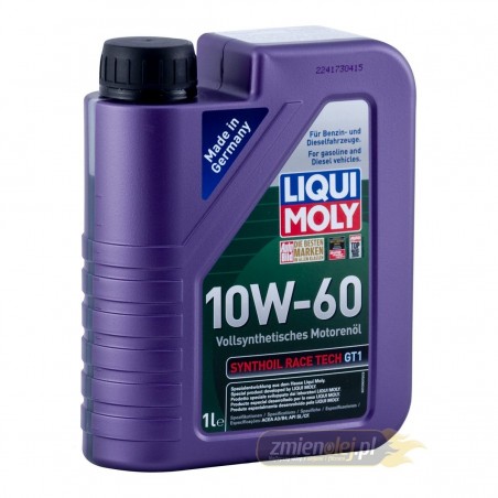 Olej silnikowy Liqui Moly 10W60 Synthoil Race Tech GT1 (8908) 1L