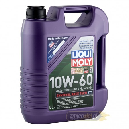 Olej silnikowy Liqui Moly 10W60 Synthoil Race Tech GT1 (8909) 5L