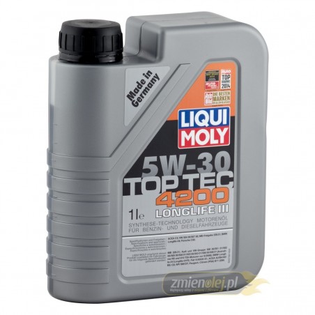 Olej silnikowy Liqui Moly 5W30 Top Tec 4200 (8972) 1L