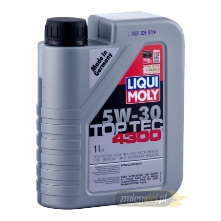 Olej silnikowy Liqui Moly 5W30 Top Tec 4300 (2323) 1L