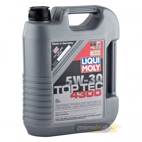 Olej silnikowy Liqui Moly 5W30 Top Tec 4300 (2324) 5L