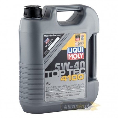 Olej silnikowy Liqui Moly 5W40 Top Tec 4100 (9511) 5L