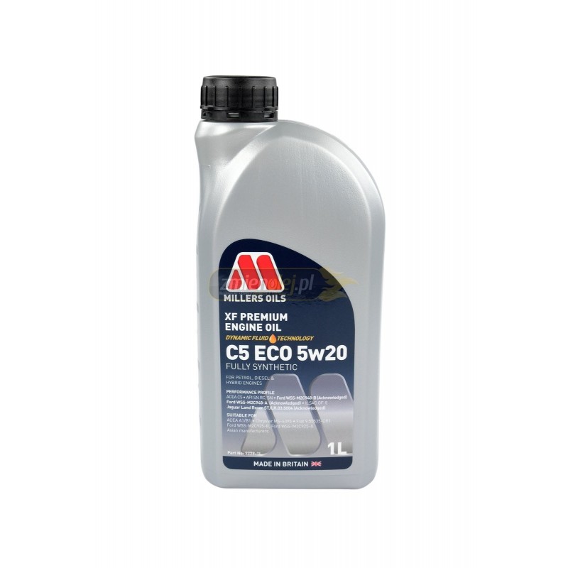 Olej silnikowy Millers Oils XF Premium C5 ECO 5W20 1L
