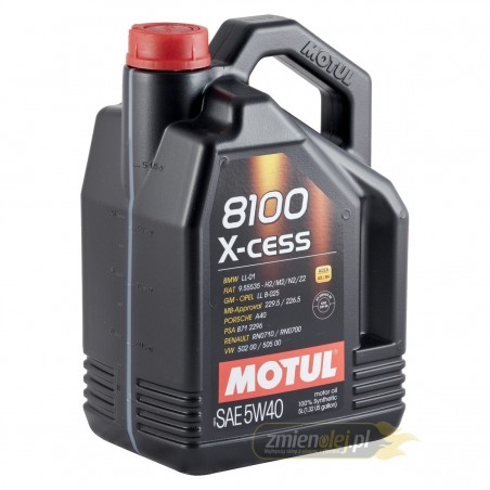 Olej silnikowy Motul 8100 X-cess 5W40 5L