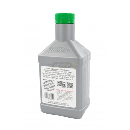 Olej przekładniowy AMSOIL Synthetic ATV/UTV Transmission & Differential Fluid 0.946L