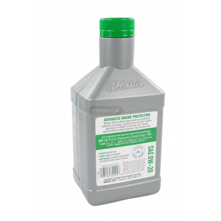 Olej silnikowy AMSOIL 0W20 OE Synthetic Motor Oil 0.946L