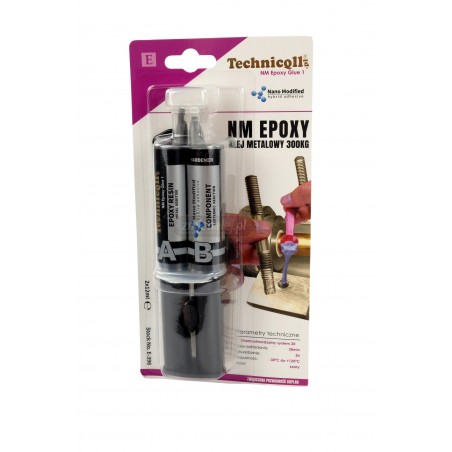 Epoksydowy klej metalowy 300kg Technicqll 2x12ml