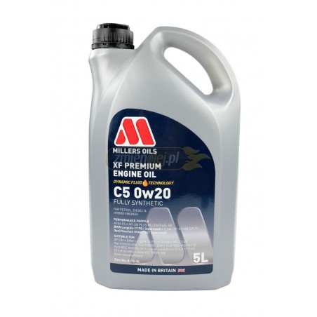 Millers Oils XF Premium C5 0W20 5L