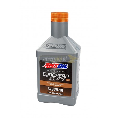Olej silnikowy AMSOIL 0W20 100% Synthetic European Motor Oil (EZT) 0.946L - VW 508.00 509.00
