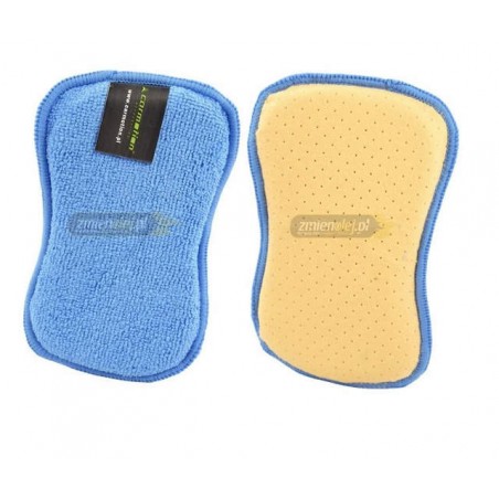 Gąbka z mikrofibrą i irchą syntetyczną 16X10X2cm