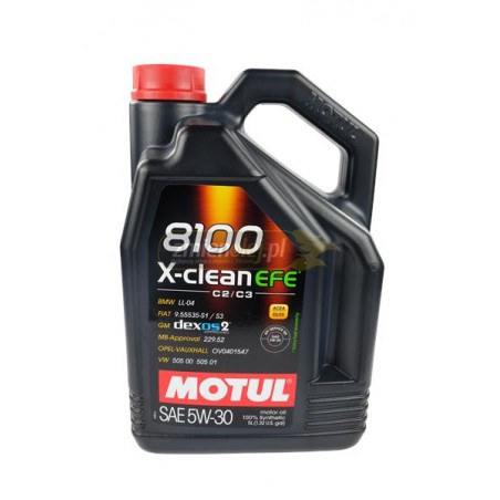 Olej silnikowy Motul 8100 X-clean EFE 5W30 5L