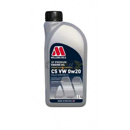 Millers Oils XF Premium C5 VW 0W20 1L - VW 508.00/509.00