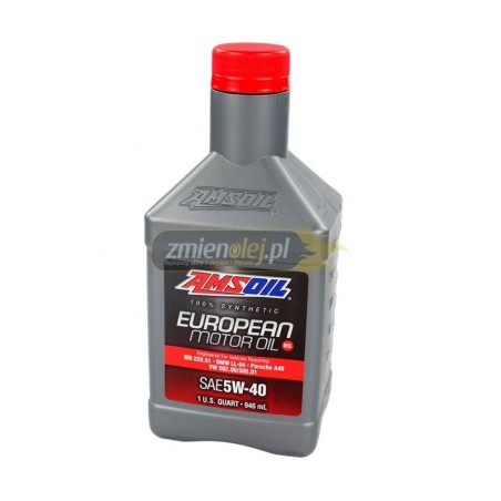 Olej silnikowy AMSOIL 5W40 Synthetic European Engine Oil (AFL) 0.946L