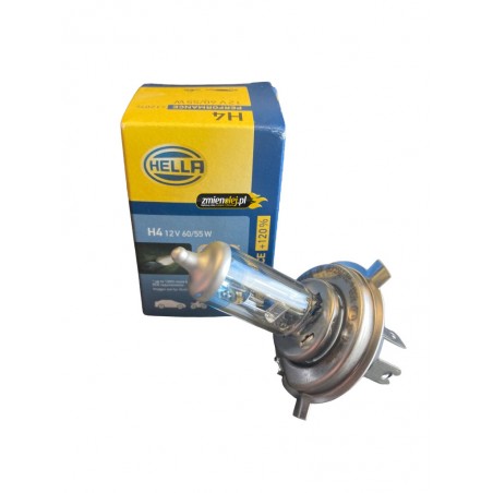 Żarówka HELLA H4 12V 60/55W +120% ŚWIATŁA