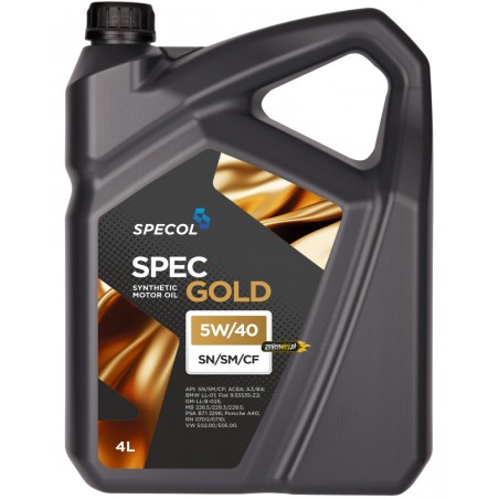 Olej silnikowy Specol 5W40 Gold synthetic 4L