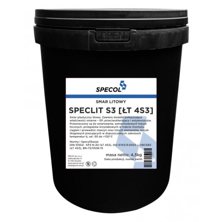 Smar litowy do łożysk Specol Speclit S3 4,5 kg