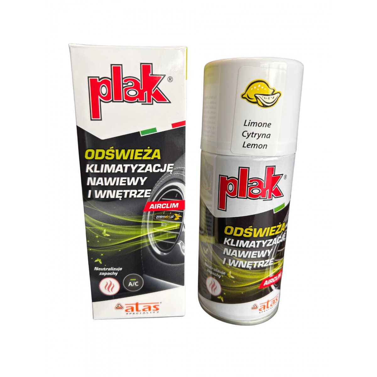 Odświeżacz klimatyzacji Plak 150ml - nautralizator zapachów Odświeżacz klimatyzacji Plak 150ml - nautralizator zapachów