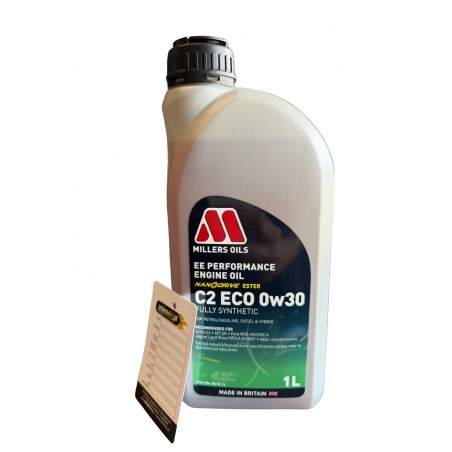 Millers Oils EE Performance C2 ECO 0W30 1L – Nanodrive | Ford WSS-M2C950-A, PSA B71 2312, JLR