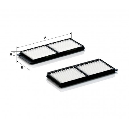 Filtr kabinowy MANN CU 23 001-2