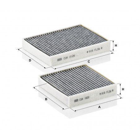 Filtr kabinowy MANN CUK 21 000-2