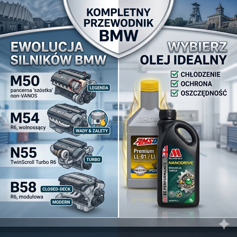 Ewolucja Silników BMW: Od Pancernych Legend Lat 80. do Współczesnych Potworów B58. Poznaj Plusy, Minusy i Wybierz Olej Idealny!